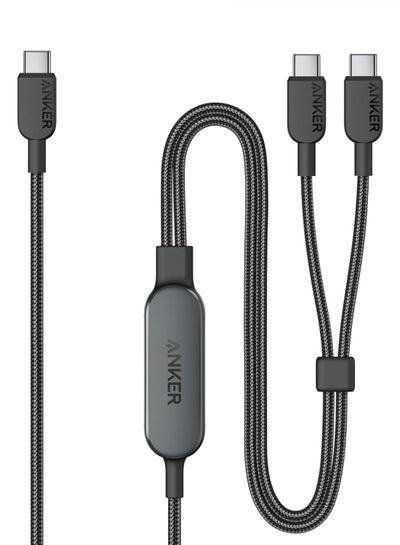 اشتري كابل Anker USB C، كابل USB C إلى USB C 2 في 1 بطول 4 أقدام، 140 وات بحد أقصى، شحن سريع لهاتف iPhone 15/15 Pro/15 Pro Max/15 Plus، وSamsung S24/S23، وMacBook Air/Pro، وLenovo، وHP، وiPad، والمزيد (USB 2.0، مضفر) في الامارات