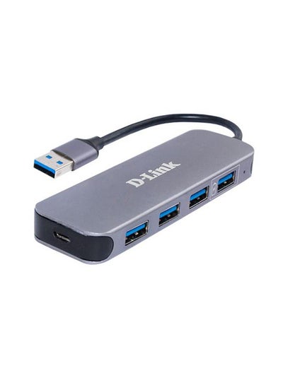 Buy 4-Port USB 3.0 Hub Grey in UAE