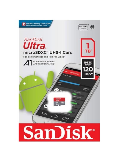 Buy Ultra microSDXC UHS-I Card A1 Class 10 120MB/s - SDSQUA4-1T00-GN6MN 1 TB in UAE