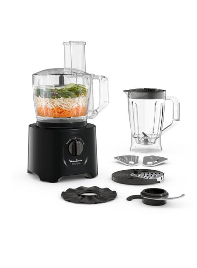 Buy Food Processor | Easy Force 2.4 L Food Processor | 800 W| 6 Attachments | 25 Functions |Easy to Use | 2 Years Warranty 1.5 L 800 W FP247827 Black in UAE