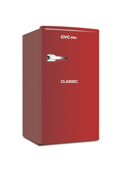 Buy Single Door Classic Refrigerator, 86L 80 W GVRG-129 Red in Saudi Arabia