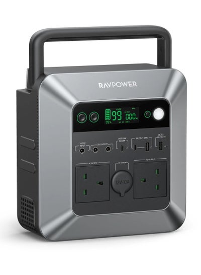 اشتري 192500 mAh Portable Power Station 600W Grey في السعودية