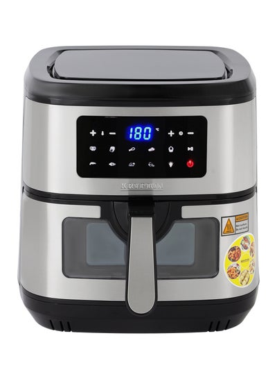 Buy Double Heating Digital Air Fryer- 7.5 L Pot with Rack, with Vortex Frying Technology/ LED Display, 1-60 Min Timer 7.5 L 1800 W KNAF6590 Silver in UAE