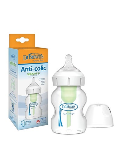 Buy Options+ Wide-Neck Baby Bottle, 5 Ounce in Saudi Arabia