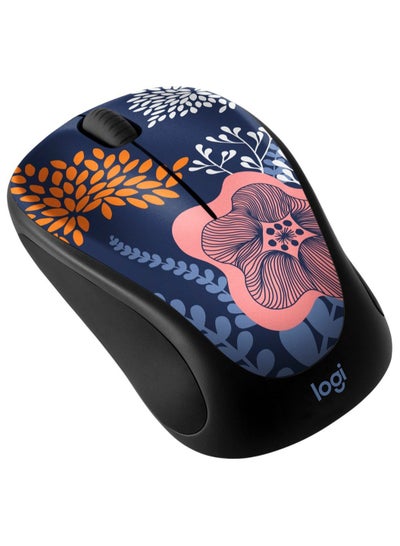 Buy Design Collection Limited Edition Wireless 3-button Ambidextrous Mouse with Colorful Designs - Forest Floral Multicolour in UAE