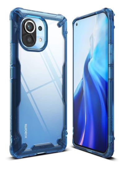 Buy Fusion-X Compatible With Xiaomi Mi 11 Case, Edge Protection Design Scrape Resistant Case Cover - Space Blue in Egypt