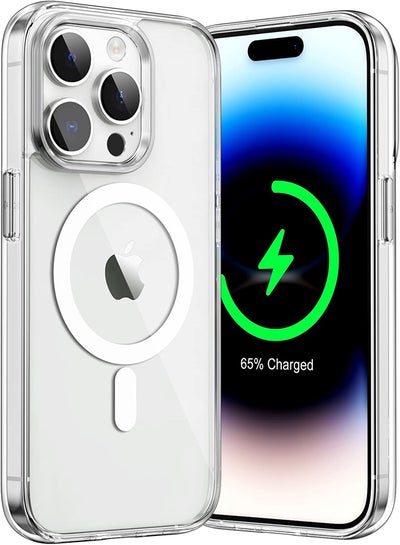 Buy Magsafe Case for iPhone 11 Pro Max Magsafe Clear Cover Magnetic Wireless Charging Support, Shockproof Protection, Scratch-Resistant for iPhone 11 Pro Max Clear in Egypt