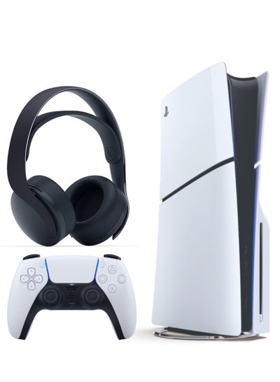 Buy PlayStation 5 Slim Disc Console With Pulse 3D Headset - Black in Saudi Arabia