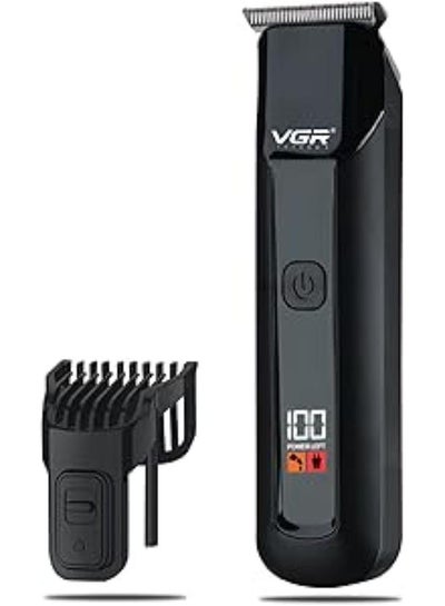 Buy V-929 Professional Rechargeable Hair Trimmer with LED Display (Black) in Egypt