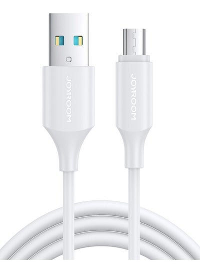 Buy Joyroom USB/microUSB Cable 480Mb/s 2.4A 1m white (S-A9) White in Egypt