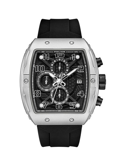 Buy Men's Coswig Black Dial Black Silicone Strap Gents Chronograph Watch With Alloy Case in UAE