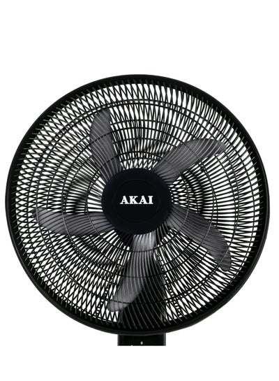 اشتري Stand Fan /18 Inches/3 Speeds /5 Blades/1 Years Warranty(AK-18SA) 65 W AK-18SA black في مصر