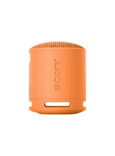 Buy Sony SRS-XB100/D Wireless Bluetooth Portable Lightweight Super-Compact Travel Speaker, Extra-Durable IP67 Waterproof & Dustproof, 16 Hour Battery - Orange Orange in UAE