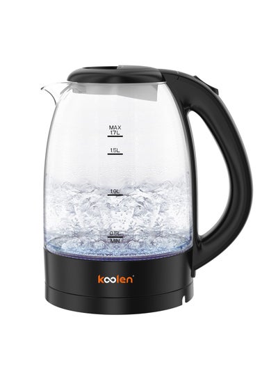 اشتري Koolen Electric Glass Kettle 1.7 L Black 1.7 L 1850 W 800102028 black في السعودية