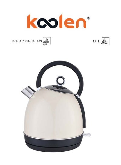 Buy Electric Kettle Retro 1.7 L 1850 W 800102031 White in Saudi Arabia