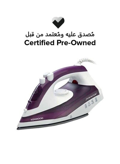 Buy Certified Pre Owned - Steam Iron 250 ml 2000 W STP40.000WP Purple/White in UAE