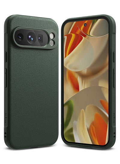 Buy Onyx Case Compatible With Google Pixel 9 Pro XL, Enhanced Grip Tough Flexible TPU Rugged Bumper Drop Protection Phone Cover- Dark Green in UAE