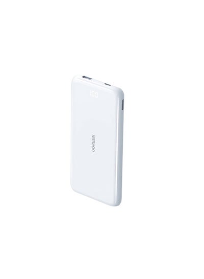 اشتري 10000 mAh Power Bank Two-Way Fast Charging Ultra Slim 20W - White في السعودية