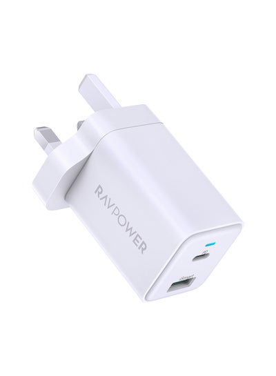 اشتري RP-PC170 PD Pioneer 30W 2-Port Wall Charger White في السعودية