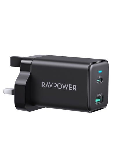 Buy RP-PC171 PD Pioneer 45W 2-Port Wall Charger UK Black in Saudi Arabia