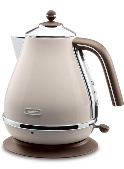 Buy Icona Vintage Electric Kettle 1.7 L 2000 W KBOV2001.BG Beige in UAE