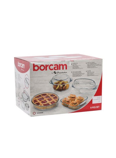 Buy Borcam Casserole Set Of 6 Clear in Egypt