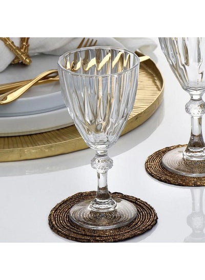 Buy Diamond White Wine Glasses Set Of 6 Clear in Egypt