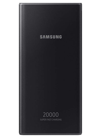 اشتري 20000 mAh Samsung Power Bank, 2 USB C, 1 USB A,Up to 25W Battery Pack Black في الامارات