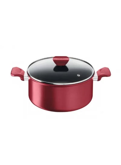 Buy Expert Stewpot With Glass Lid Red in Egypt