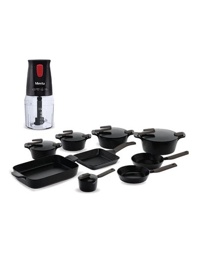 Buy 18 Piece Cookware Set + Mienta Chopper Grey in Egypt