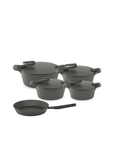 اشتري 9 Piece Cookware Set Artisan Grey في مصر