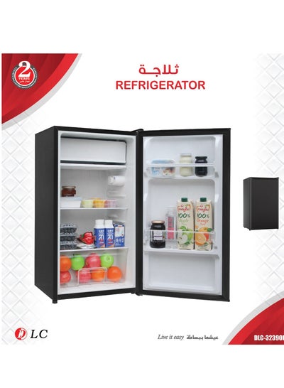 Buy Single Door Office Refrigerator 86L, 3ft, Black - 220-240V, 50/60Hz, 55W - Model:DLC-32390B 55 W DLC-32390B Black in Saudi Arabia