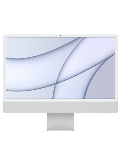 Buy iMac AIO With 24-Inch Display, M1 Chip 8-core GPU Processor/8GB RAM/256GB SSD/macOS Big Sur English Silver in Saudi Arabia