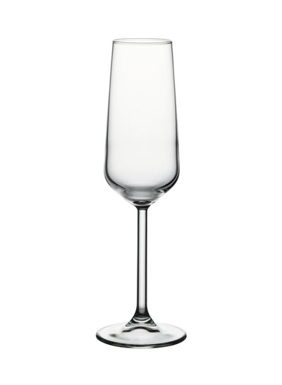 Buy 2 Pieces Allegra Champagne Flute Set 195 Ml, 226 Mm Height, 45 Mm Diamater Clear in UAE