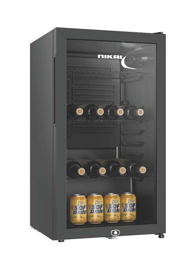 Buy Nikai 85 Liter Display Refrigerator, Fast Cooling, Easy Removable Shelves, With Lock & Key, 85 L,  NSF120K 85 L 177 kW NSF120K Black in Saudi Arabia