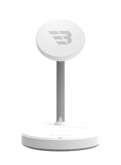 اشتري Wireless Charger Stand 3 in 1 Cable Adapter 25W - White في السعودية