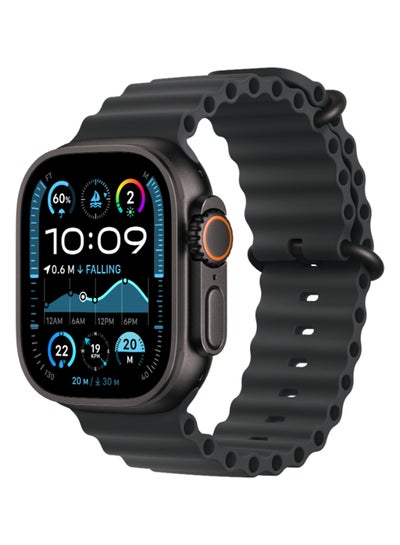 Buy Watch Ultra 2 (2024) GPS + Cellular 49mm Black Titanium Case With Black Ocean Band in Egypt