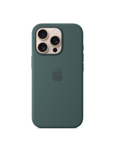 Buy iPhone16 Pro Silicone Case With MagSafe - Lake Green in UAE