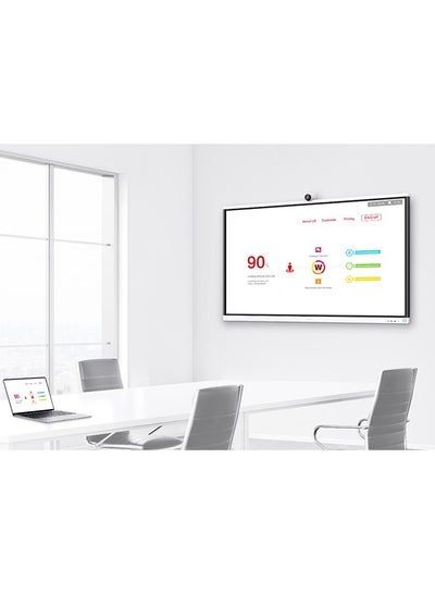 Buy IdeaHub S2, Intelligent Collaboration Device 86-inch Infrared Screen, Jade White, Overseas IHS2-86SA Black in UAE