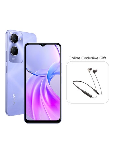 Buy Y28s 5G Dual SIM Twinkling Purple 6GB RAM 128GB With Neck Band - Middle East Version in Saudi Arabia