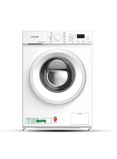 اشتري 6Kg Front Load Washing Machine | 1000 RPM Spin Speed | 40L Drum Volume | 16 Wash Programs | Energy Efficient 4-Star | Universal Motor KR-WFL 60WS White في الامارات