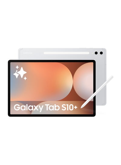 Buy Galaxy Tab S10+ Platinum Silver 12GB 256GB WiFi - Middle East Version in Saudi Arabia