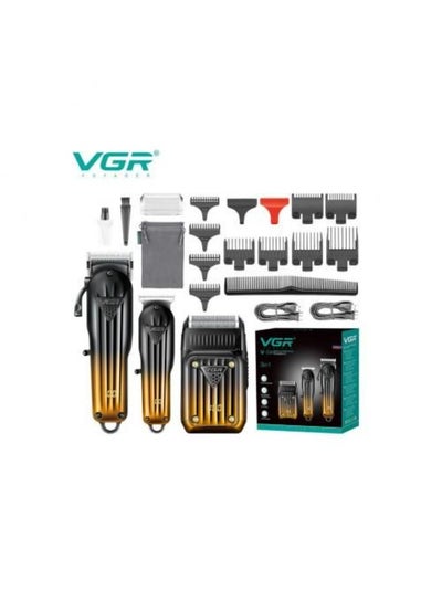 اشتري V-644 3*1 Combo Kit Rechargeable Cordless Electric Shaver Multicolor في مصر