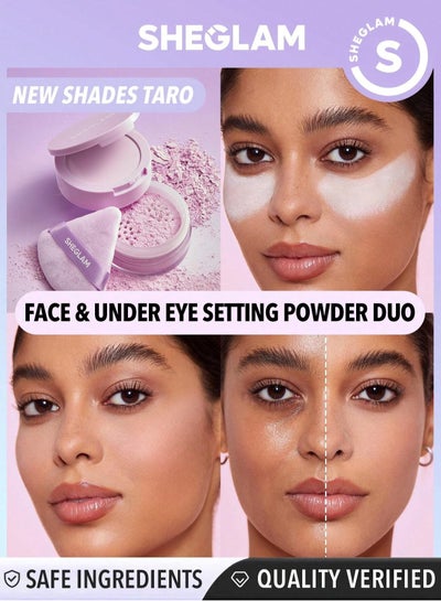 Buy Insta-Ready Face & Under Eye Setting Powder Duo - Taro Taro in Egypt