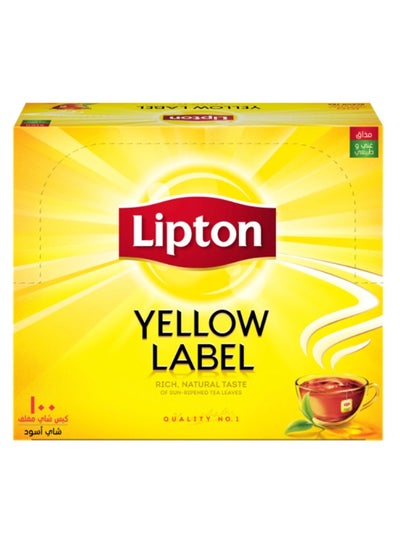 Buy Yellow Label Black Tea 100 Tea Bags in Saudi Arabia