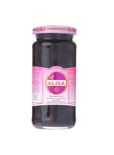 Buy Alisa Black Sliced Olives, 120 g in Saudi Arabia