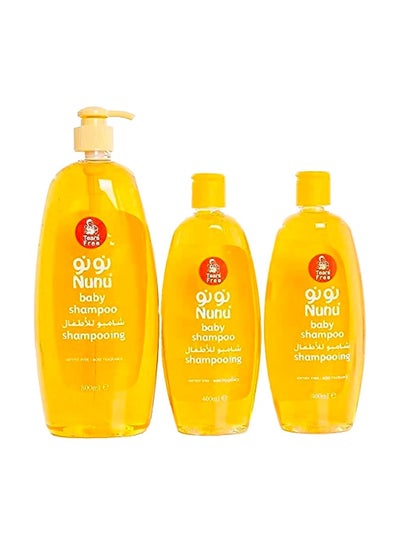 Buy Nunu Baby Shampoo, 2 × 400ml + 800ml in Saudi Arabia