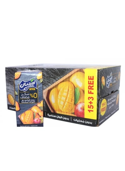 اشتري Original Mango Nectar Drink, 200 ml , 15 Piece+3 Free في السعودية