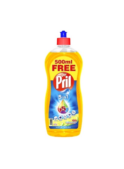 Buy Pril Multi Power Lemon Dishwashing Liquid, 1 Liter + 500 ml Free in Saudi Arabia