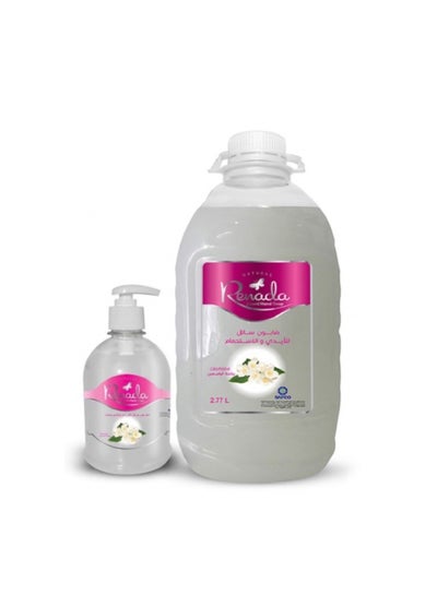 اشتري Liquid Hand Soap Jasmine Scent, 2.77 Liter + 500 ml في السعودية